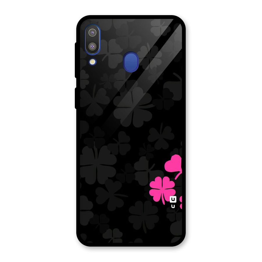 Little Pink Flower Glass Back Case for Galaxy M20