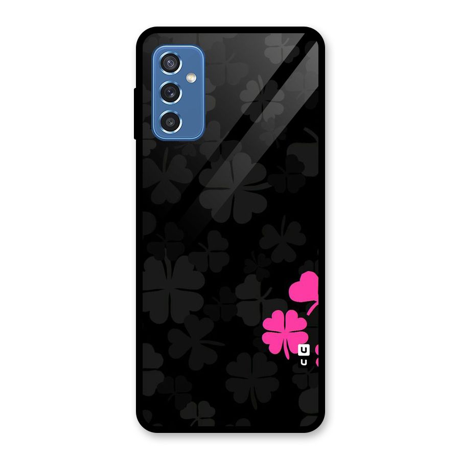 Little Pink Flower Glass Back Case for Galaxy M52 5G