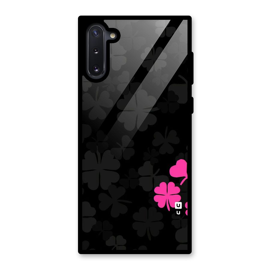 Little Pink Flower Glass Back Case for Galaxy Note 10
