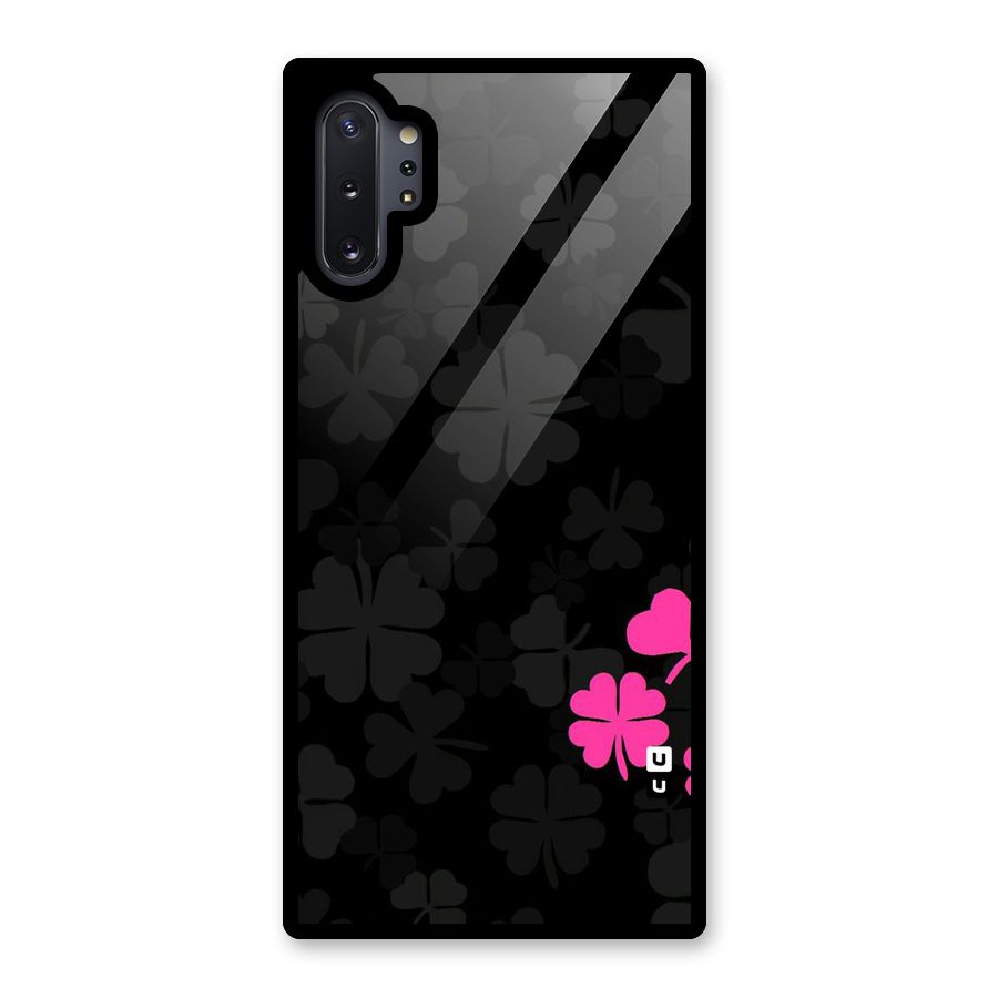 Little Pink Flower Glass Back Case for Galaxy Note 10 Plus