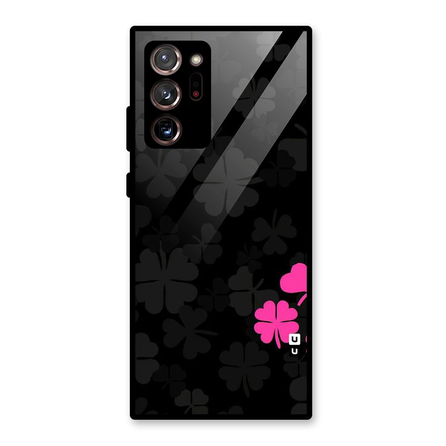 Little Pink Flower Glass Back Case for Galaxy Note 20 Ultra