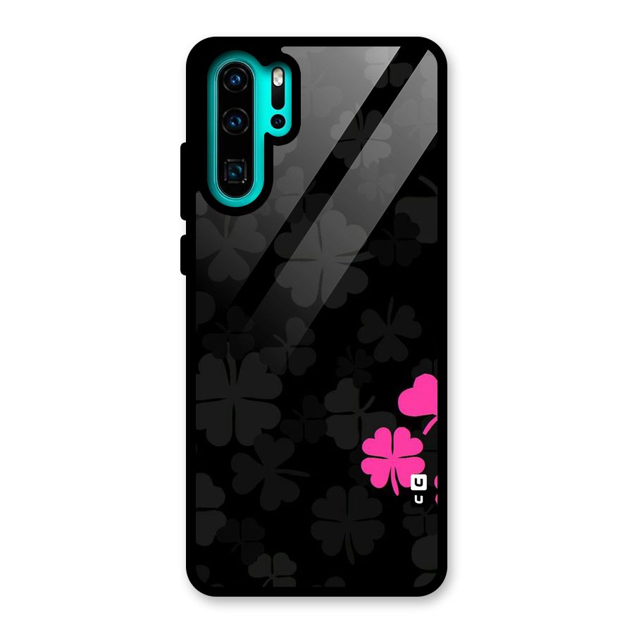 Little Pink Flower Glass Back Case for Huawei P30 Pro