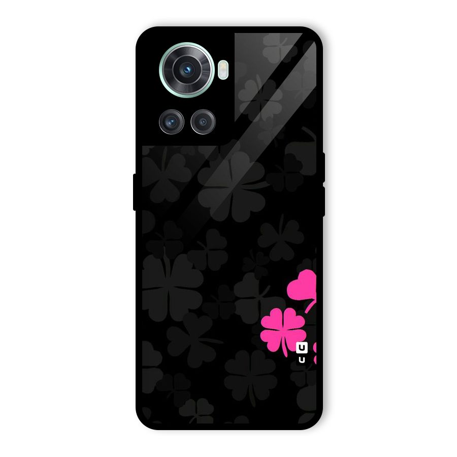 Little Pink Flower Glass Back Case for OnePlus 10R