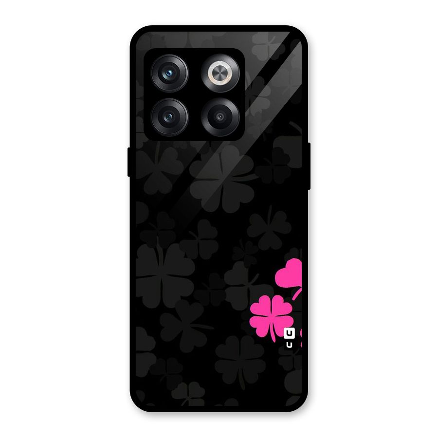 Little Pink Flower Glass Back Case for OnePlus 10T