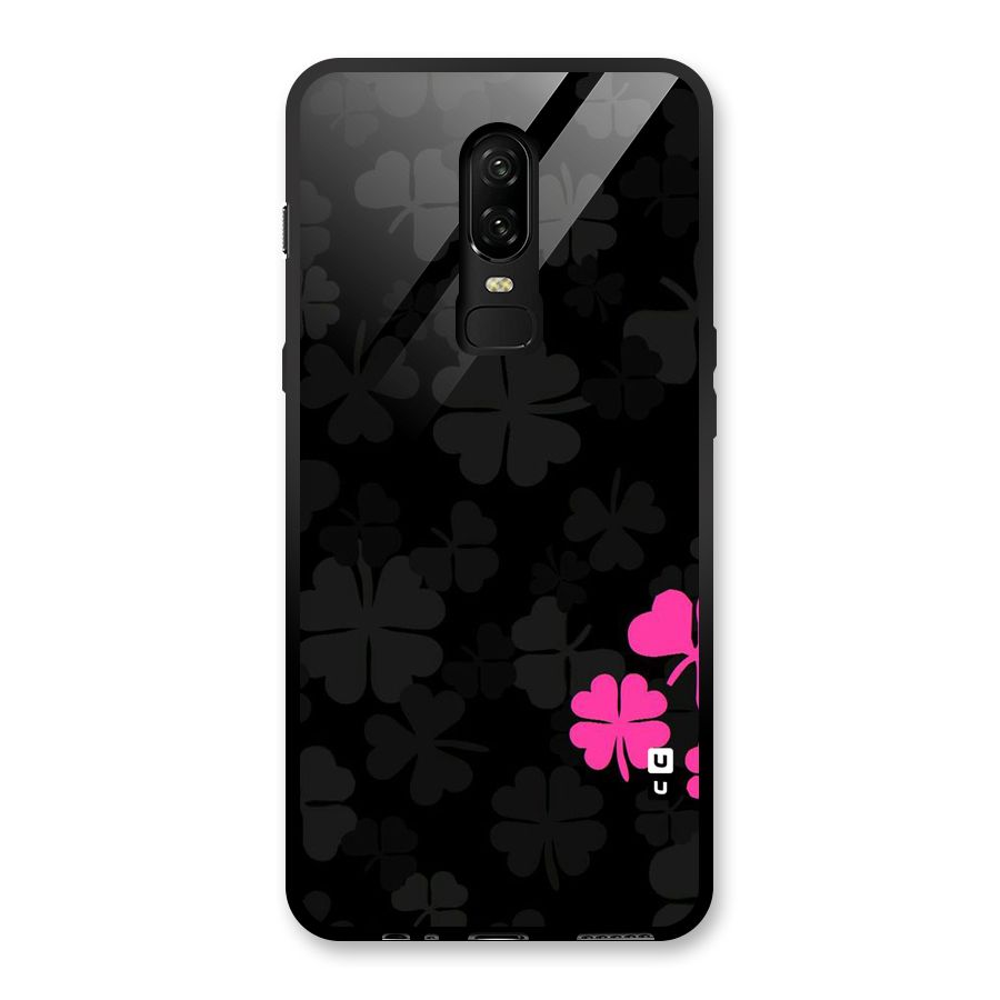Little Pink Flower Glass Back Case for OnePlus 6