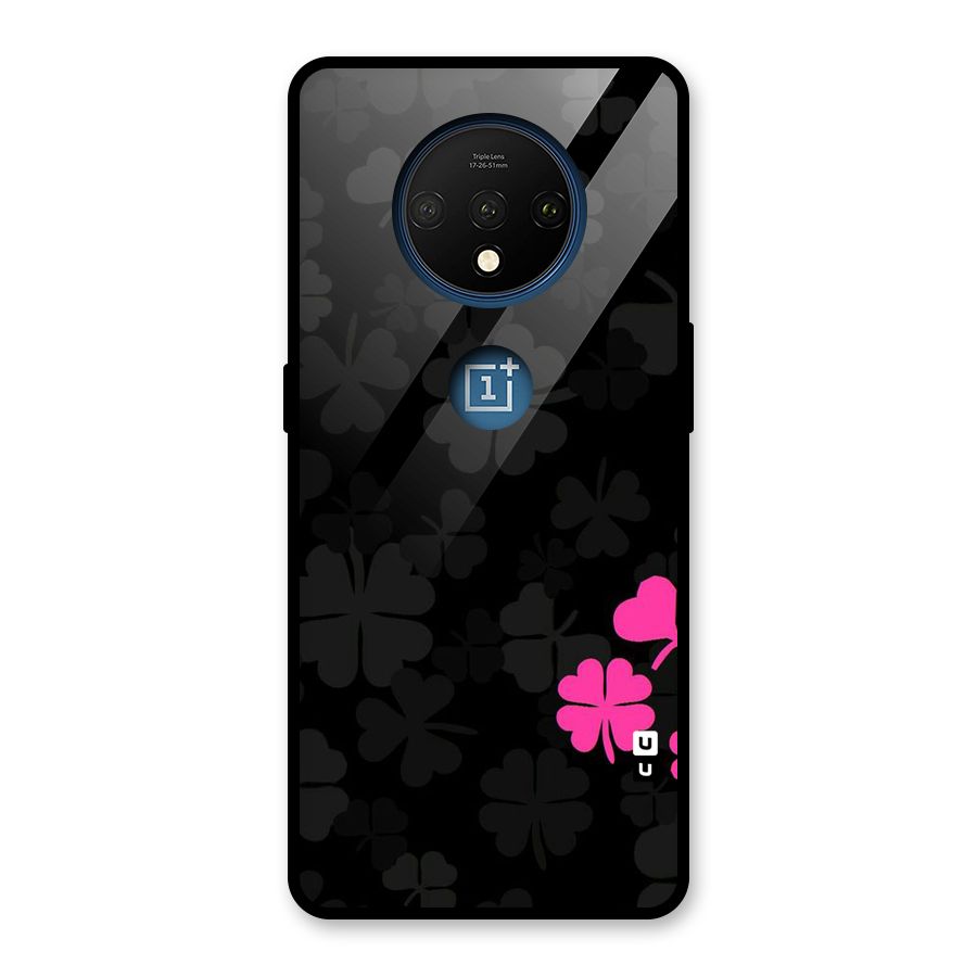 Little Pink Flower Glass Back Case for OnePlus 7T