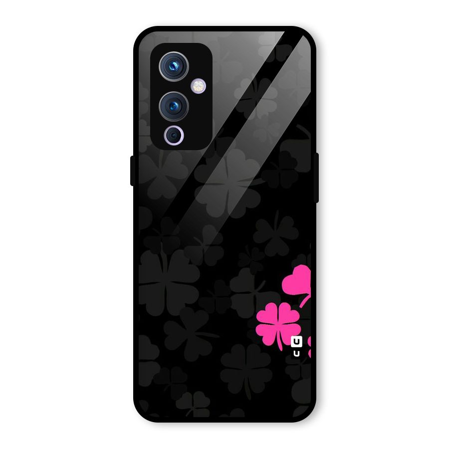 Little Pink Flower Glass Back Case for OnePlus 9