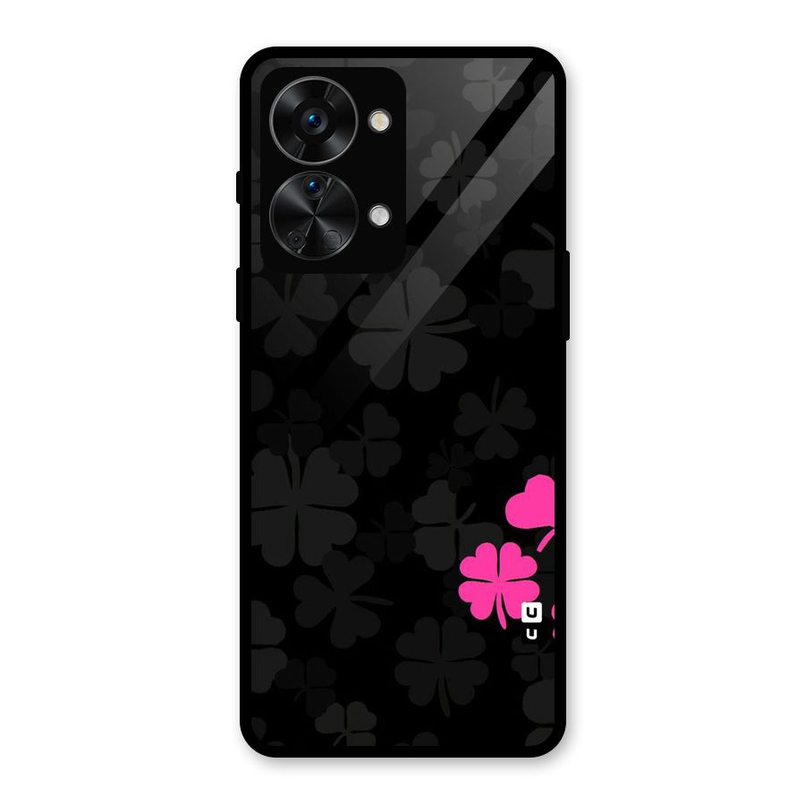 Little Pink Flower Glass Back Case for OnePlus Nord 2T