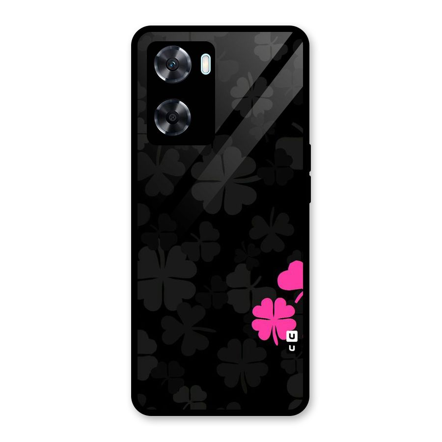 Little Pink Flower Glass Back Case for Oppo A77