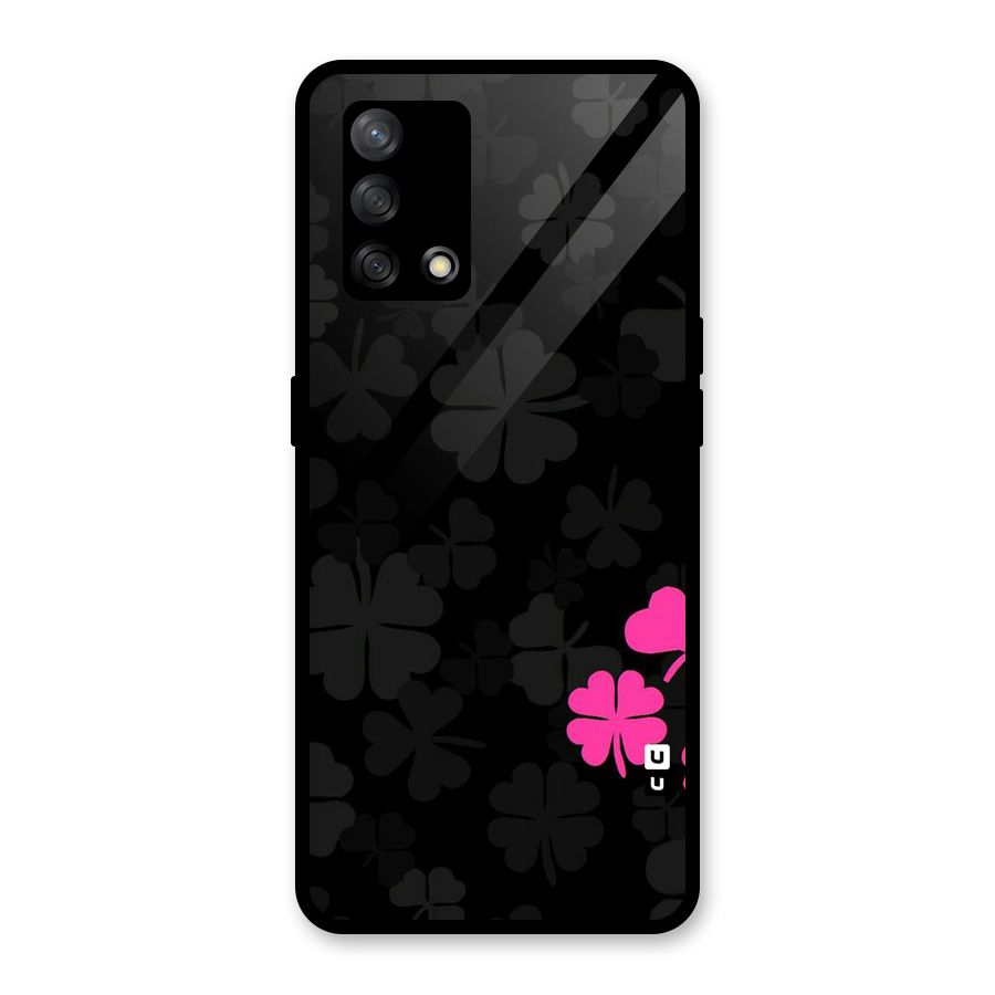 Little Pink Flower Glass Back Case for Oppo F19