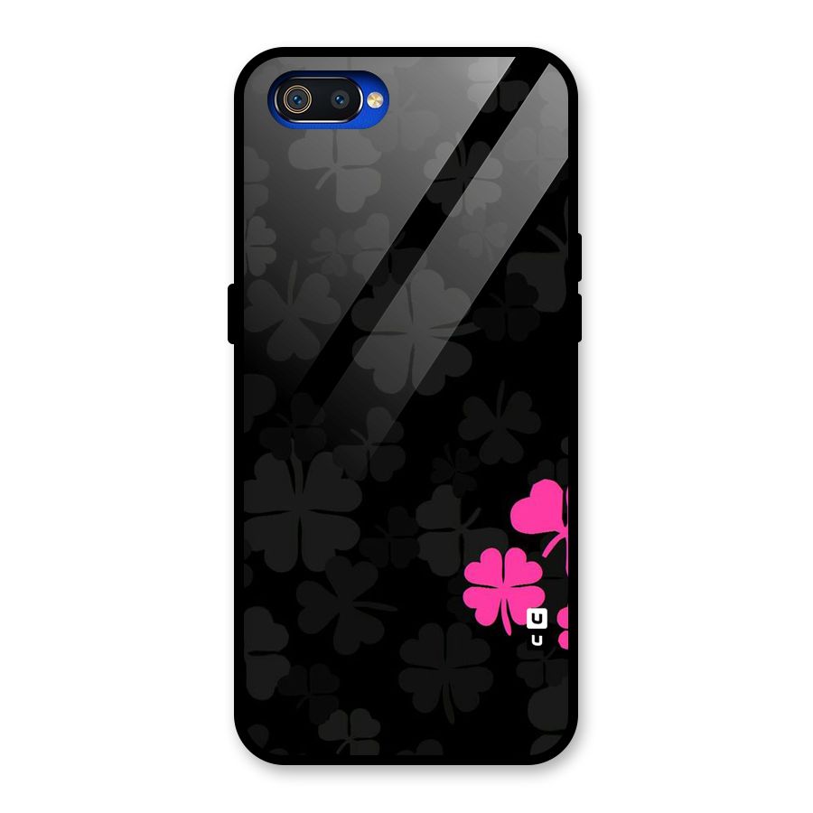 Little Pink Flower Glass Back Case for Realme C2