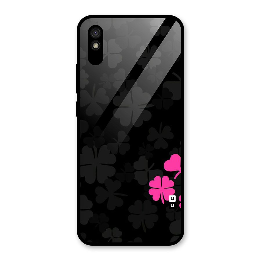 Little Pink Flower Glass Back Case for Redmi 9A