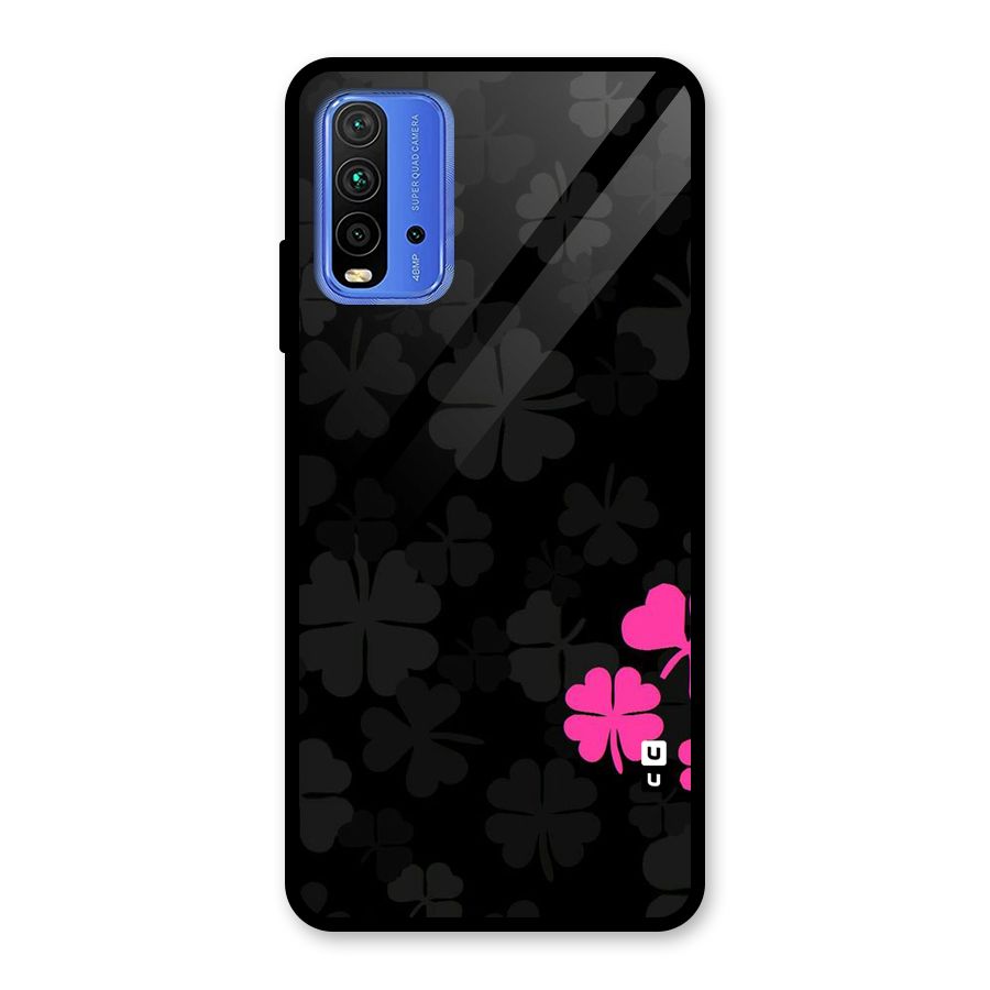 Little Pink Flower Glass Back Case for Redmi 9 Power