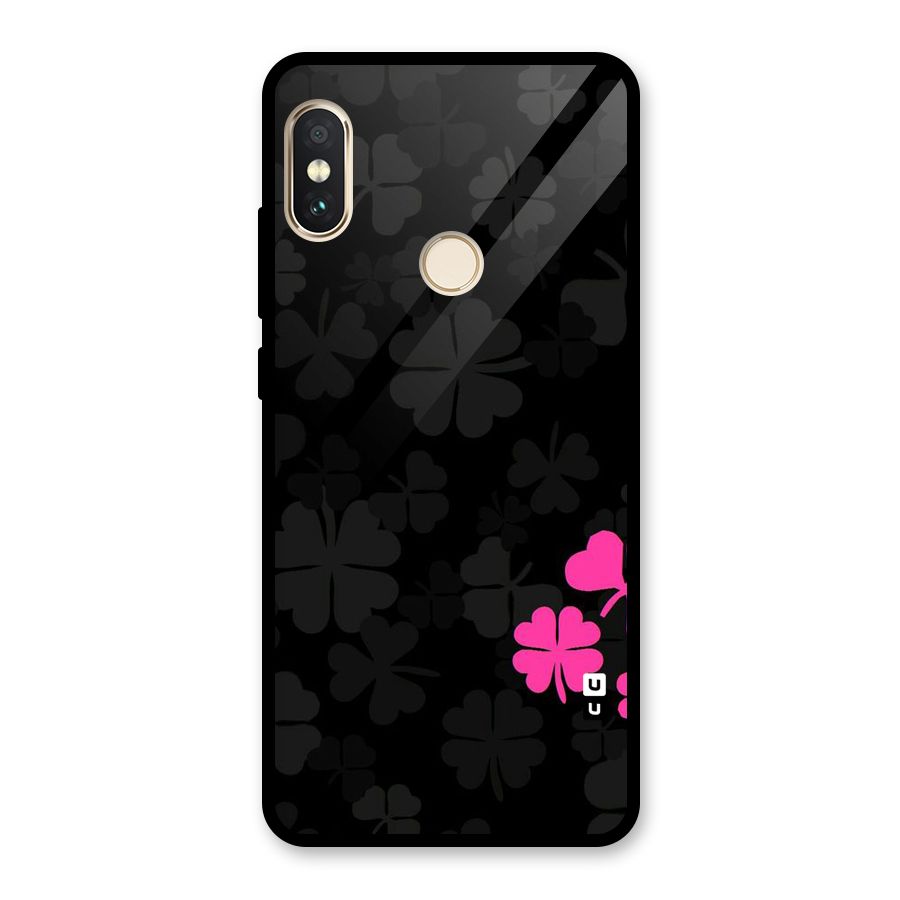 Little Pink Flower Glass Back Case for Redmi Note 5 Pro