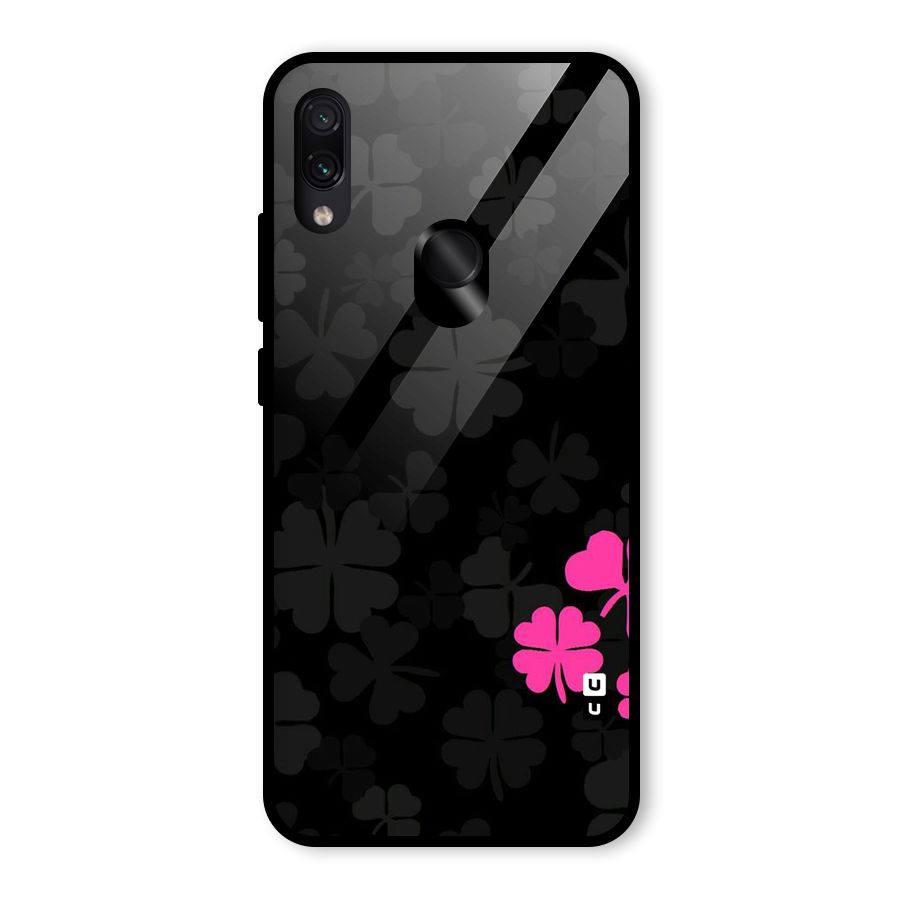 Little Pink Flower Glass Back Case for Redmi Note 7 Pro