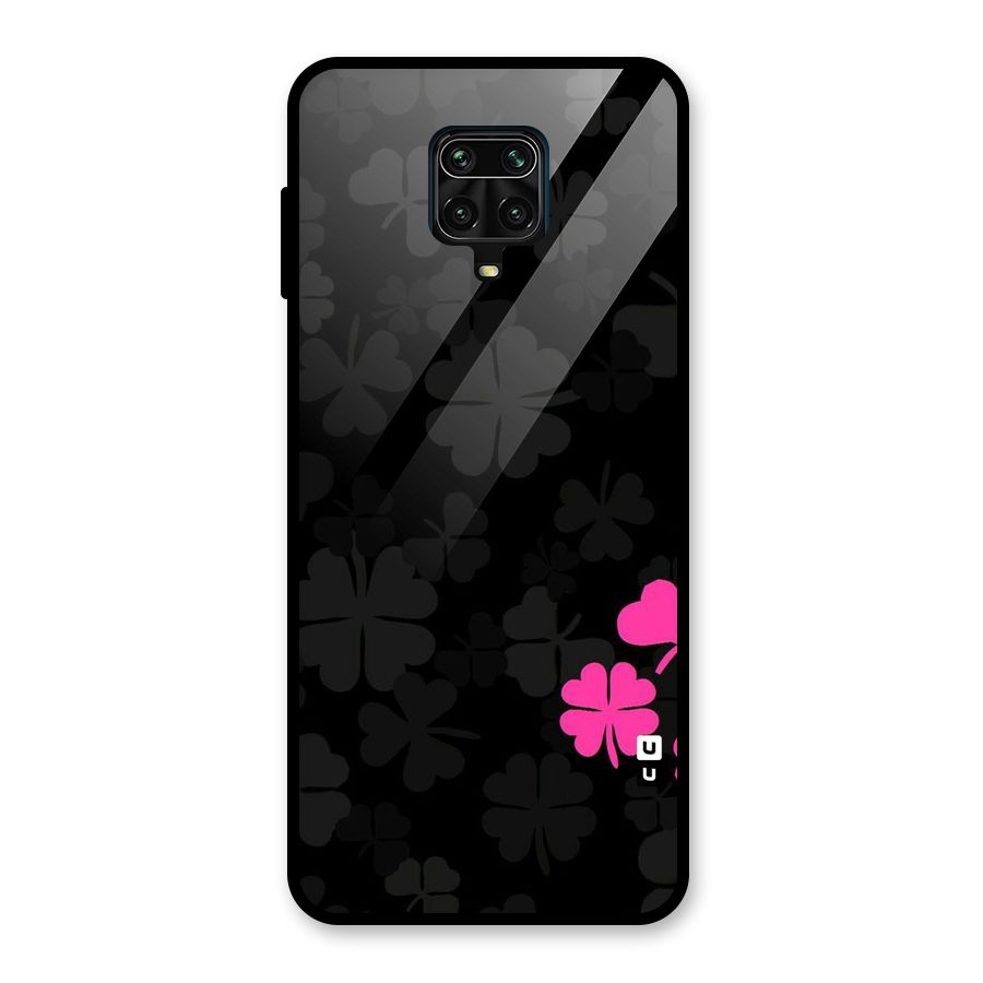 Little Pink Flower Glass Back Case for Redmi Note 9 Pro