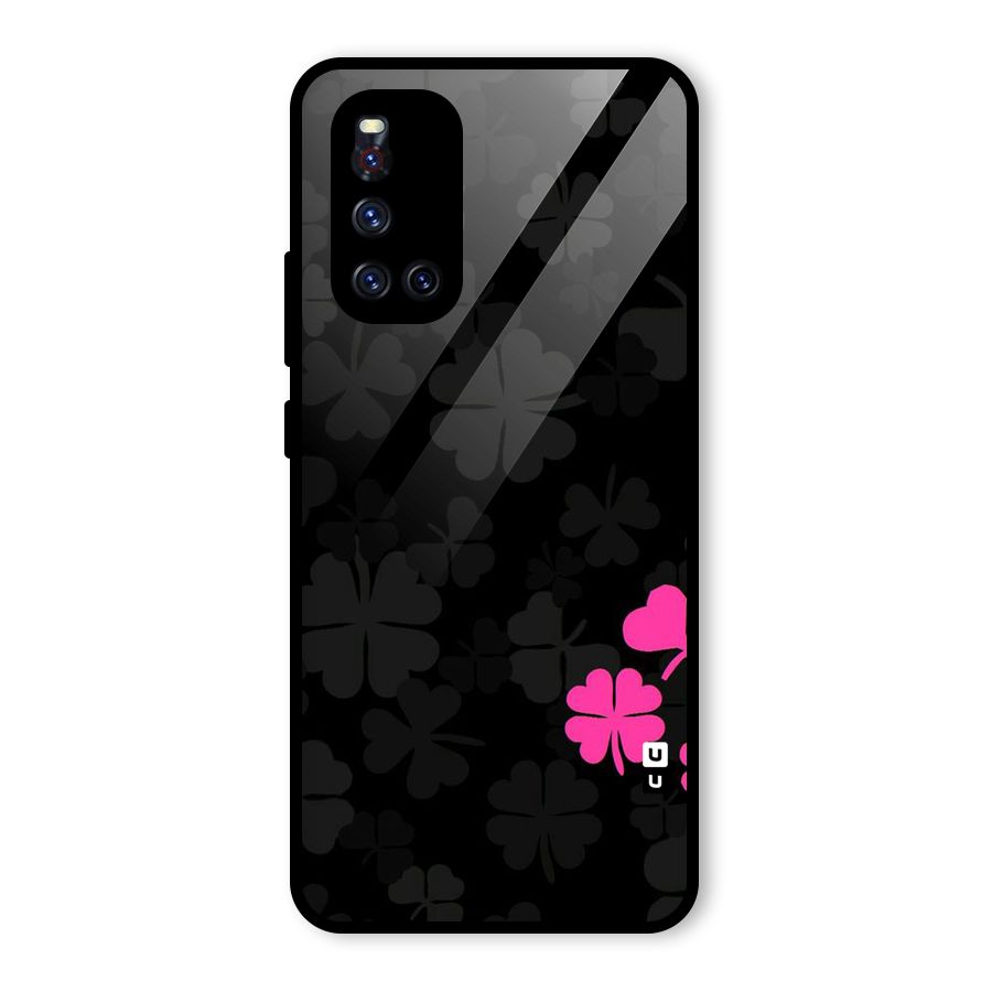 Little Pink Flower Glass Back Case for Vivo V19