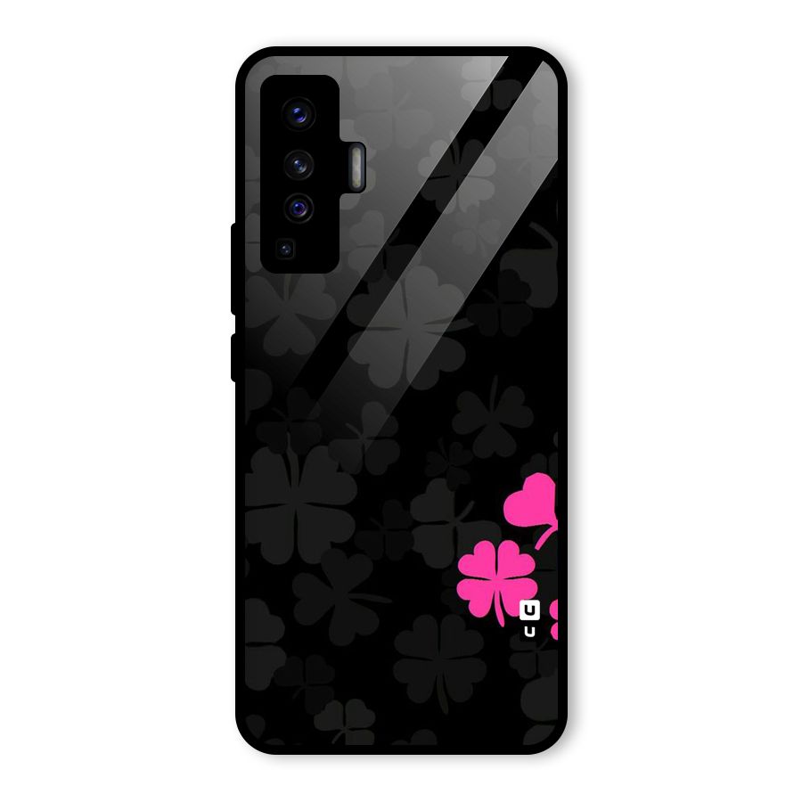 Little Pink Flower Glass Back Case for Vivo X50