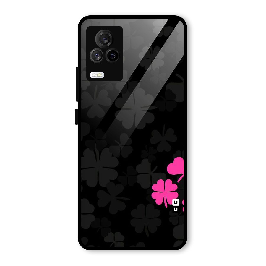Little Pink Flower Glass Back Case for Vivo iQOO 7 Legend 5G
