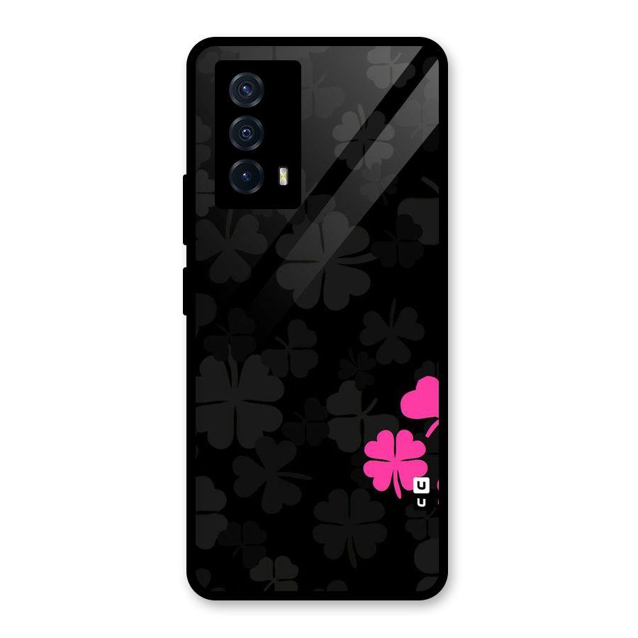 Little Pink Flower Glass Back Case for Vivo iQOO Z5