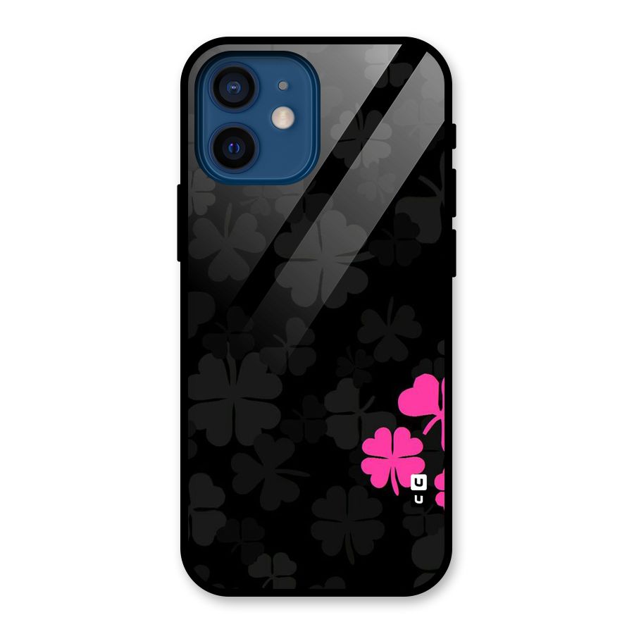 Little Pink Flower Glass Back Case for iPhone 12 Mini