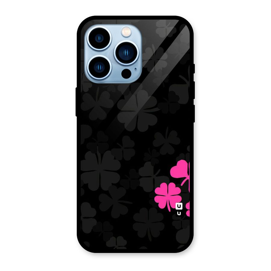 Little Pink Flower Glass Back Case for iPhone 13 Pro