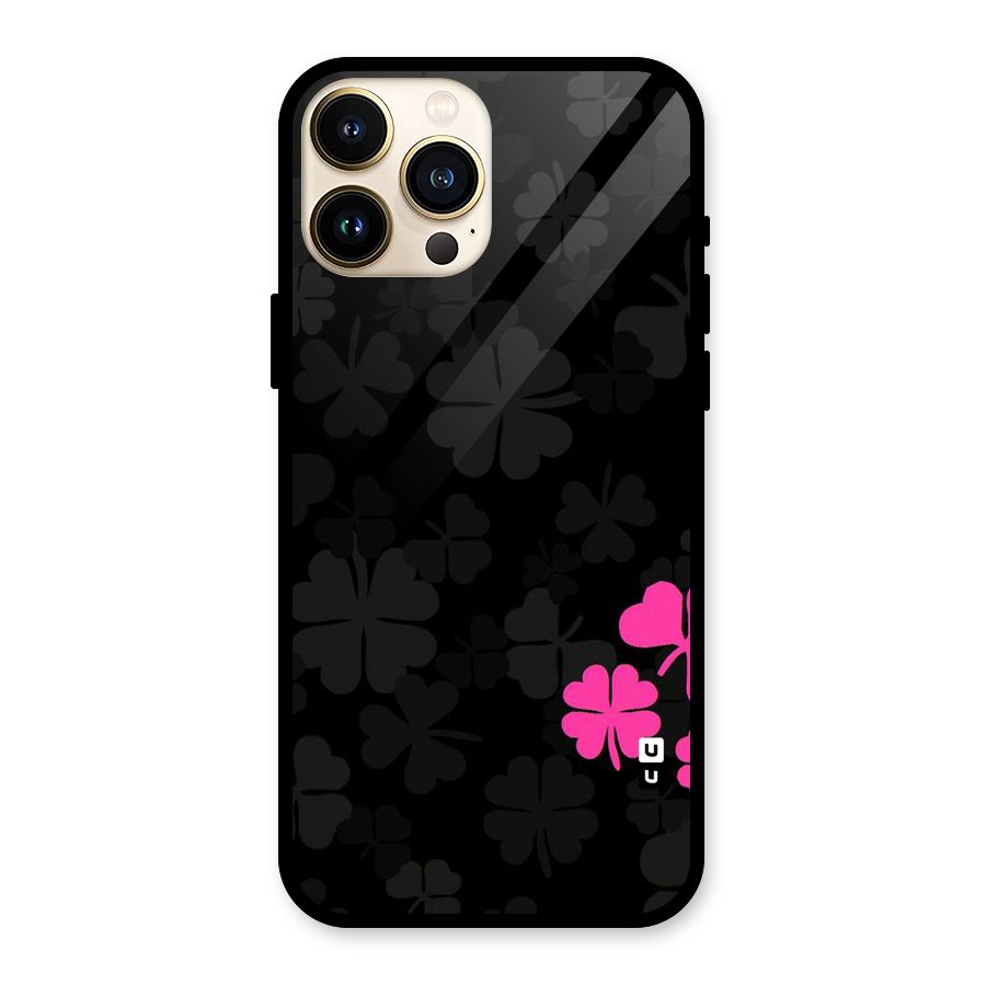 Little Pink Flower Glass Back Case for iPhone 13 Pro Max