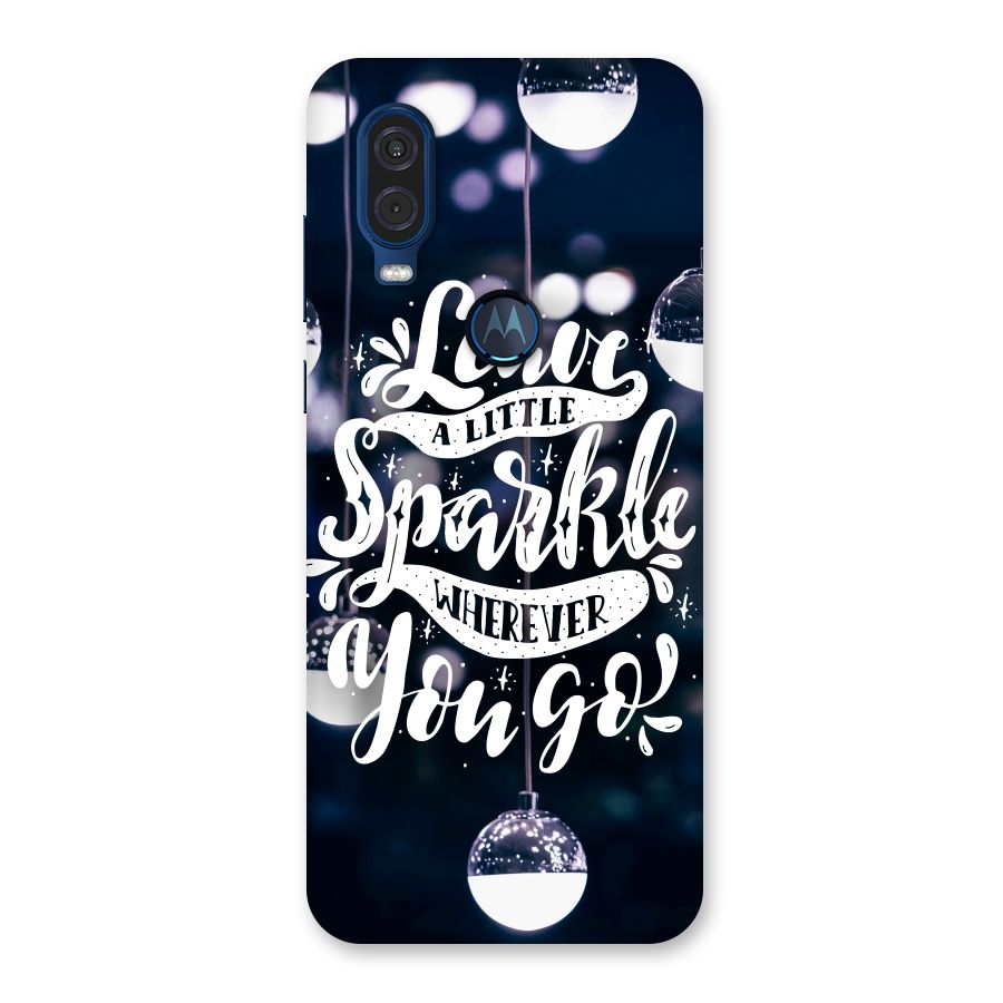 Little Spark Back Case for Motorola One Vision