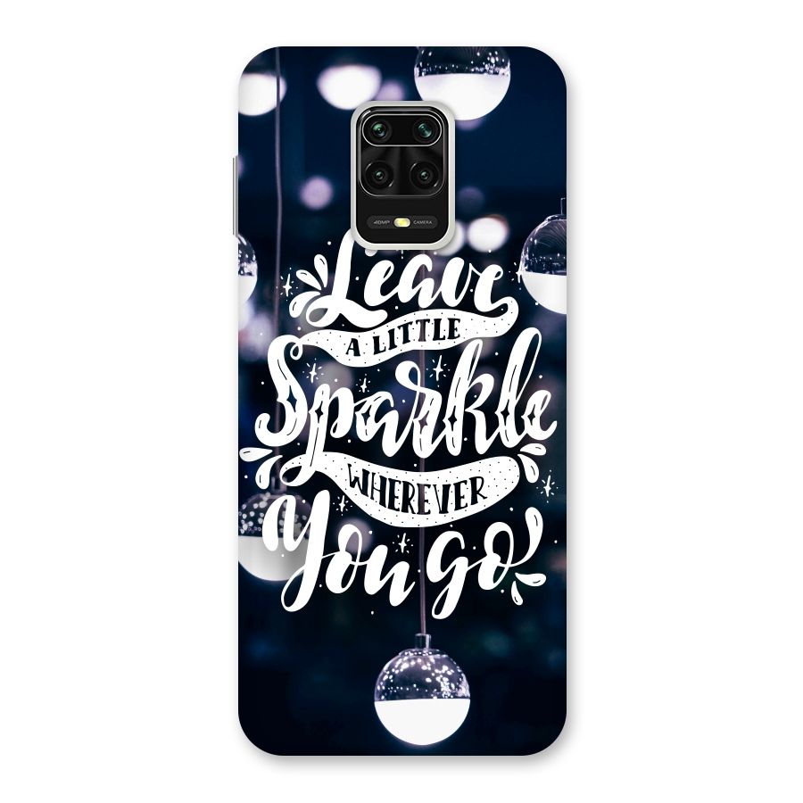 Little Spark Back Case for Redmi Note 9 Pro
