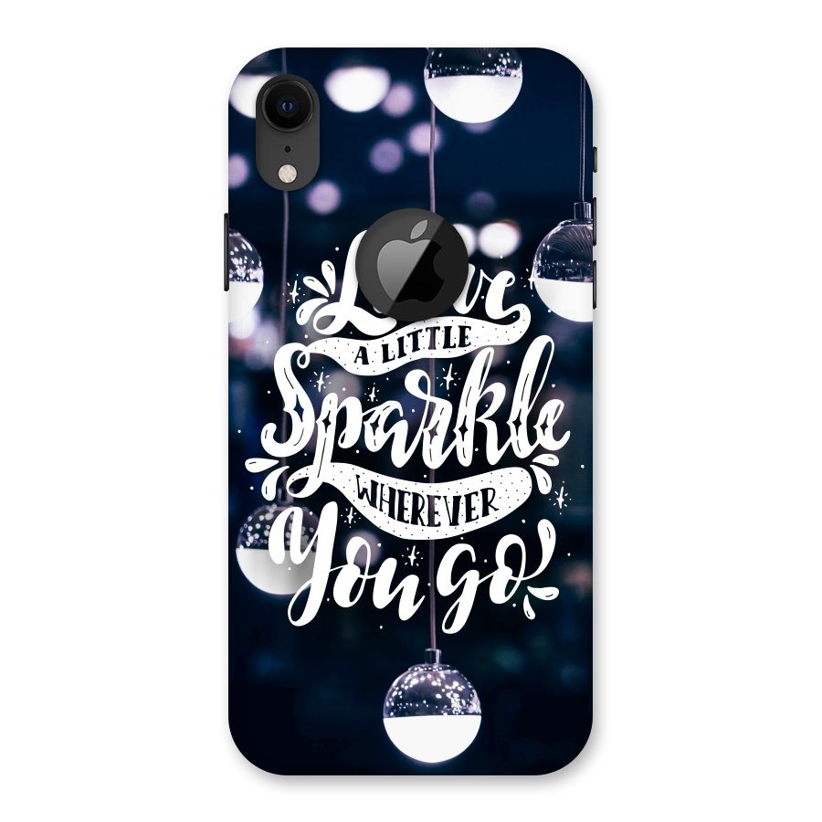 Little Spark Back Case for iPhone XR Logo Cut