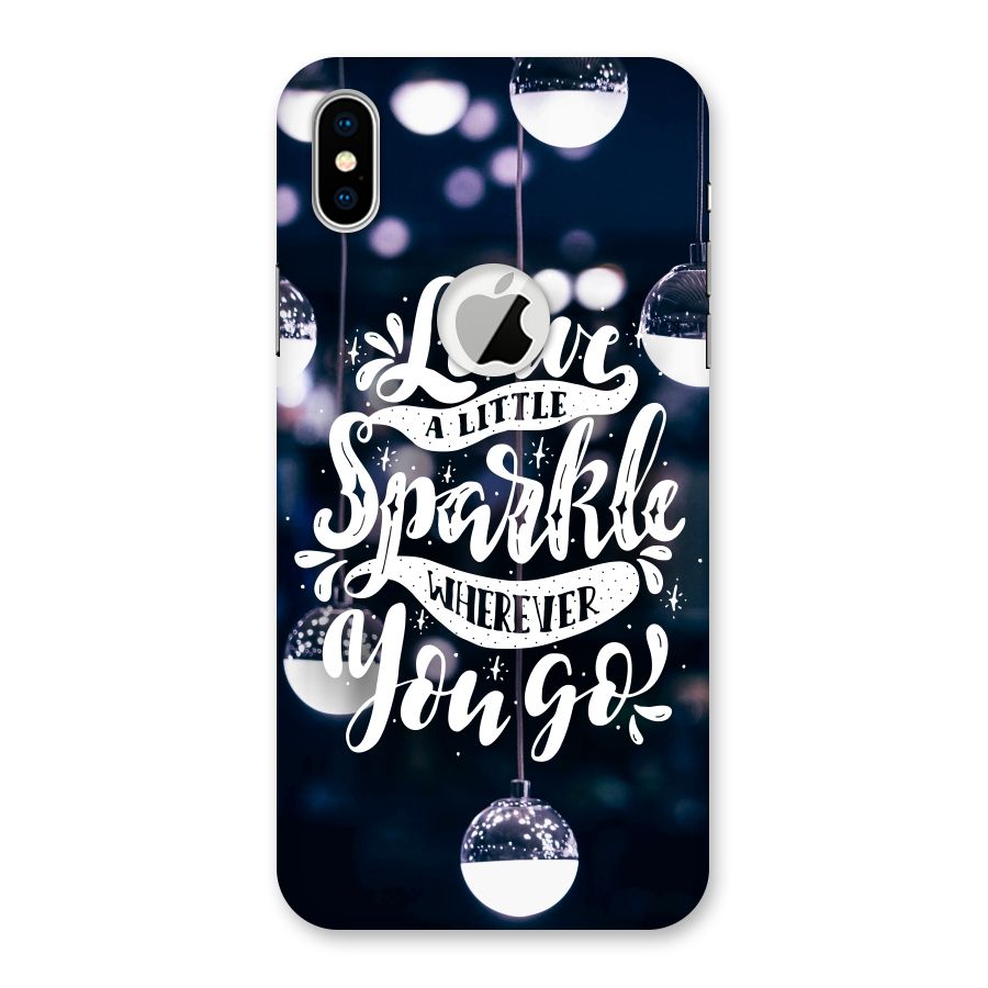 Little Spark Back Case for iPhone X Logo Cut