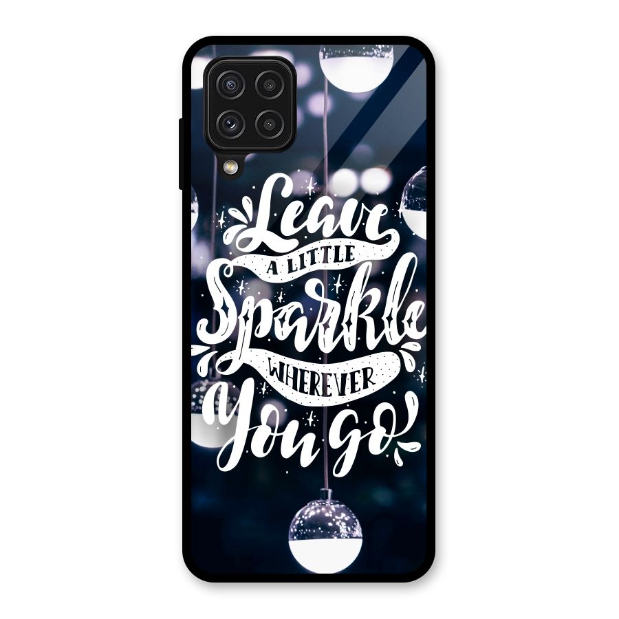 Little Spark Glass Back Case for Galaxy A22 4G