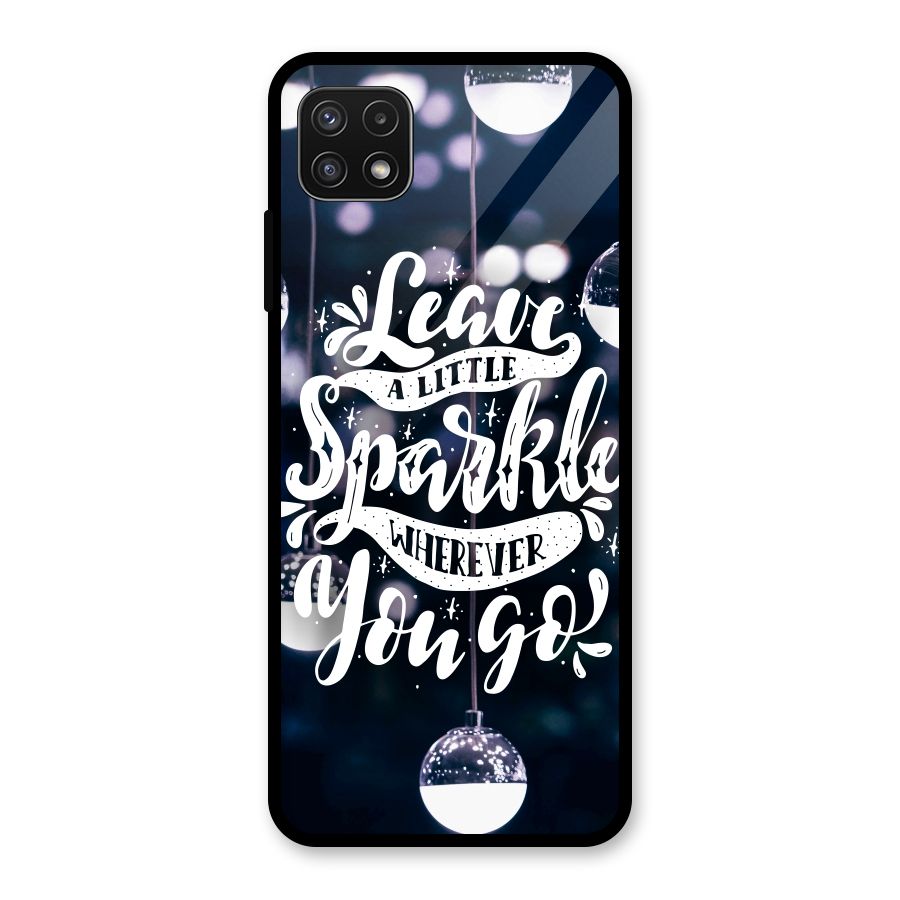 Little Spark Glass Back Case for Galaxy A22 5G