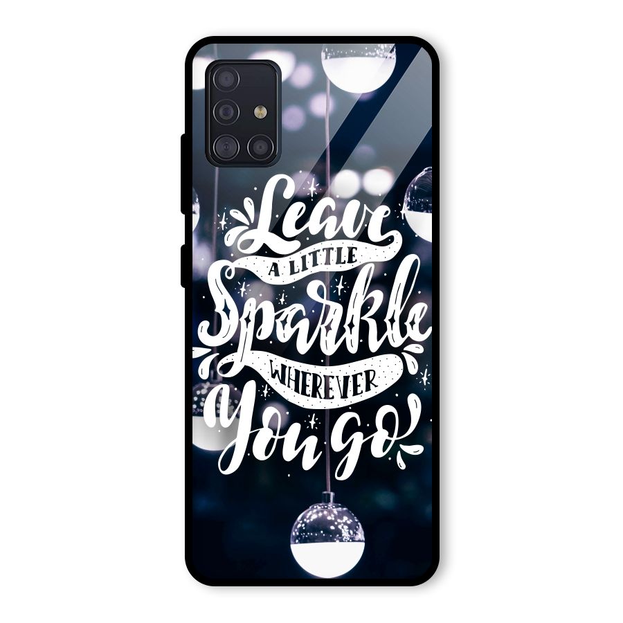 Little Spark Glass Back Case for Galaxy A51