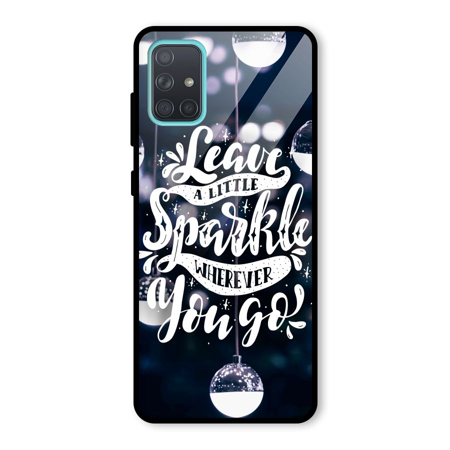 Little Spark Glass Back Case for Galaxy A71