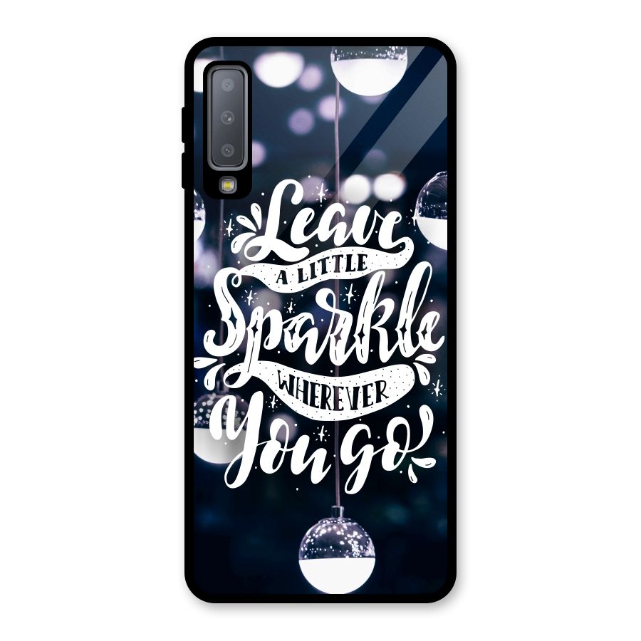 Little Spark Glass Back Case for Galaxy A7 (2018)