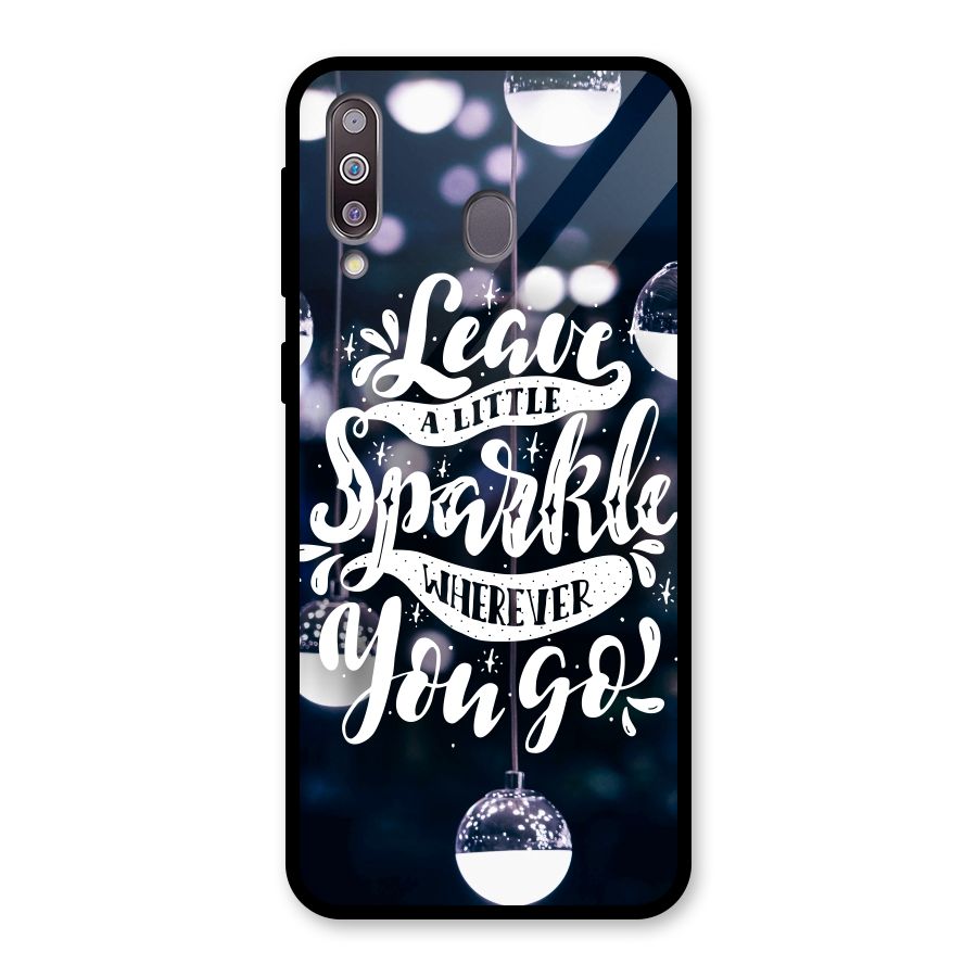 Little Spark Glass Back Case for Galaxy M30