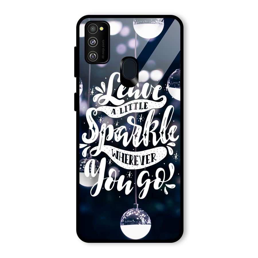 Little Spark Glass Back Case for Galaxy M30s