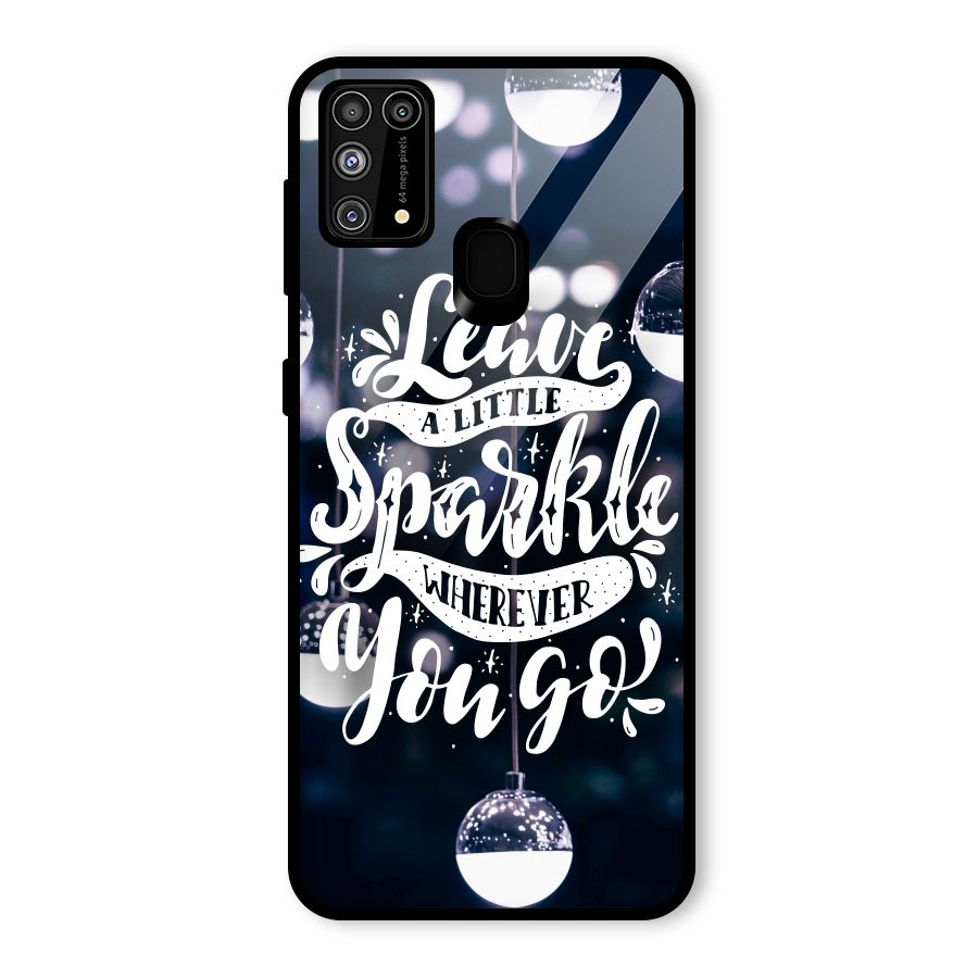 Little Spark Glass Back Case for Galaxy M31
