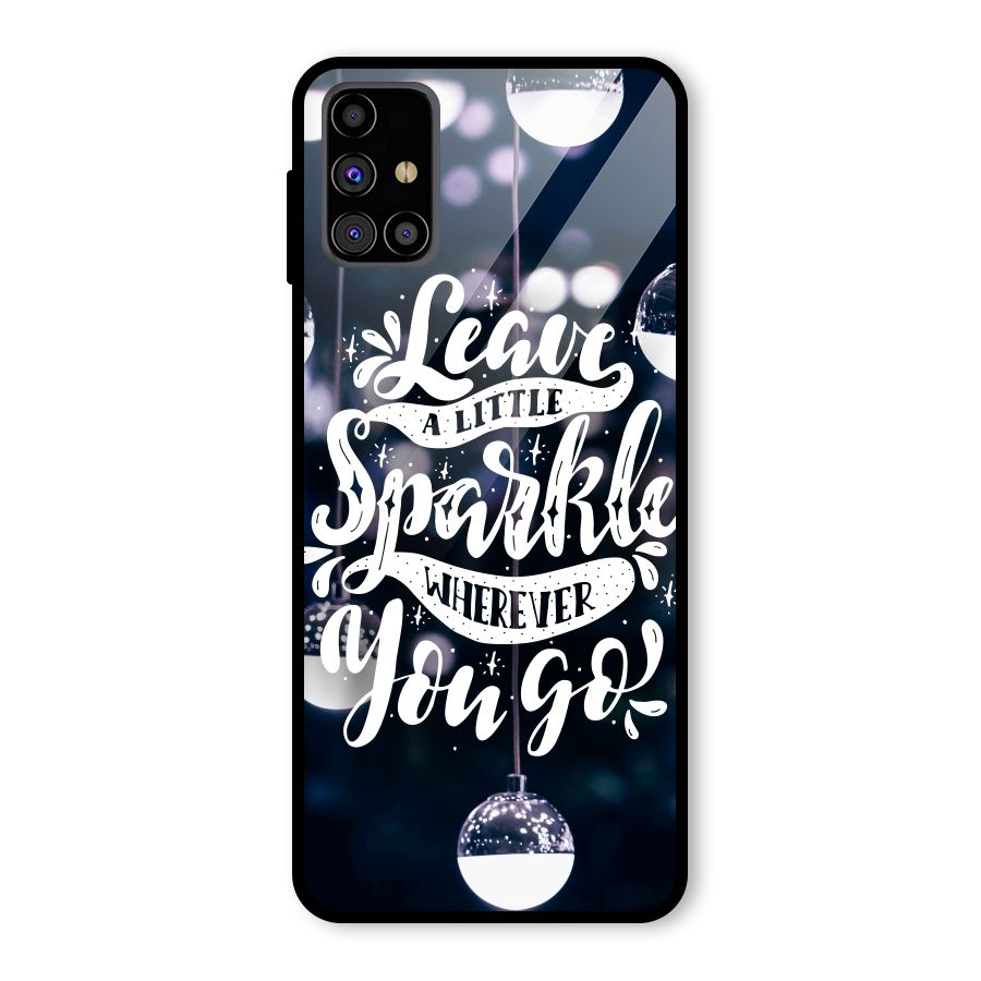 Little Spark Glass Back Case for Galaxy M31s