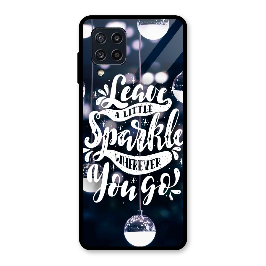 Little Spark Glass Back Case for Galaxy M32