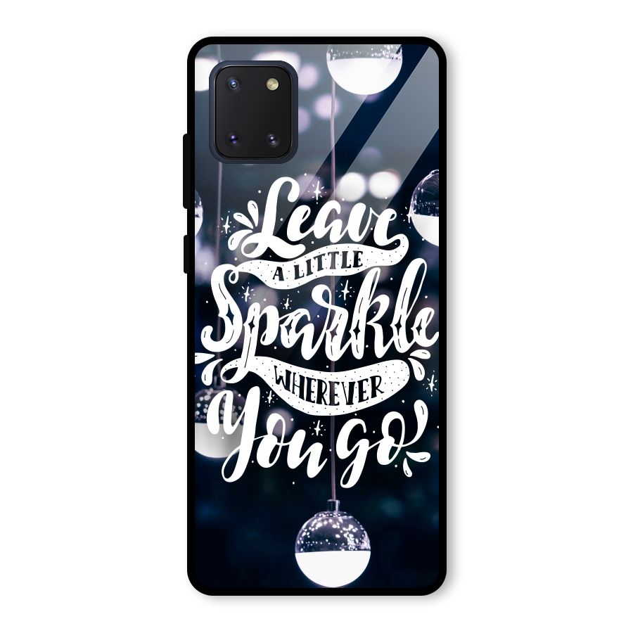 Little Spark Glass Back Case for Galaxy Note 10 Lite