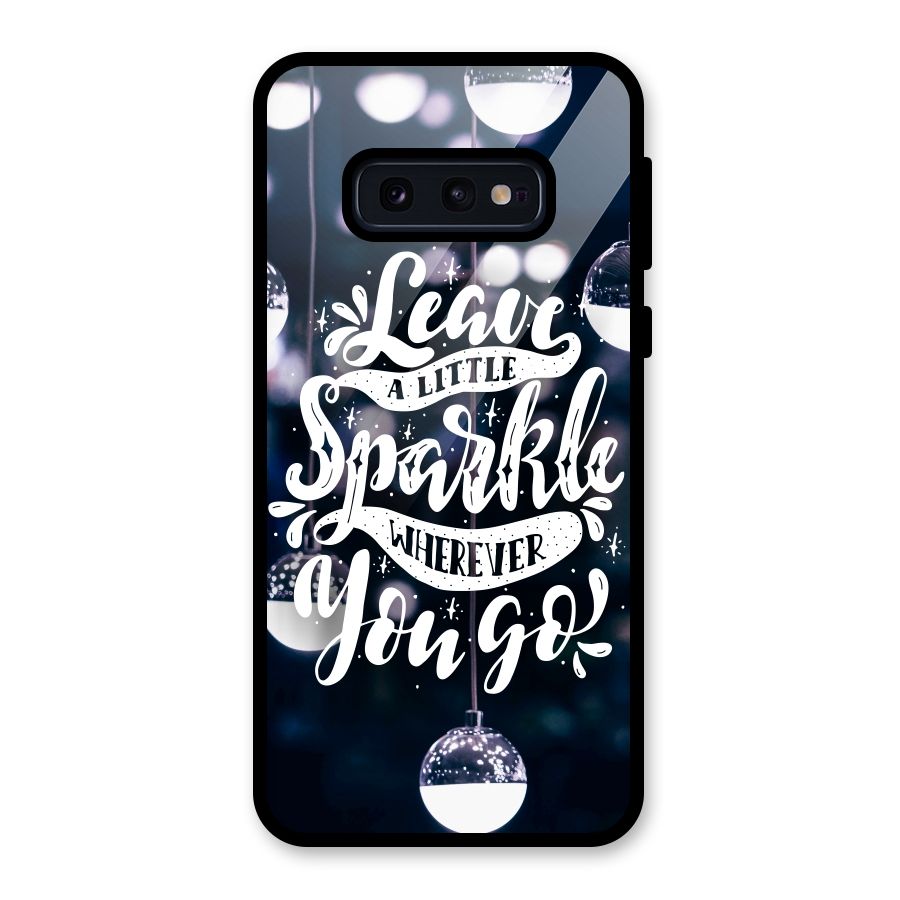 Little Spark Glass Back Case for Galaxy S10e
