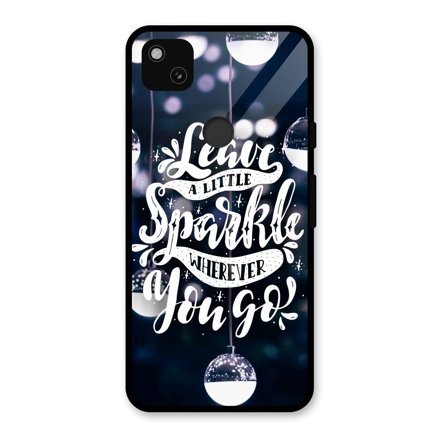 Little Spark Glass Back Case for Google Pixel 4a