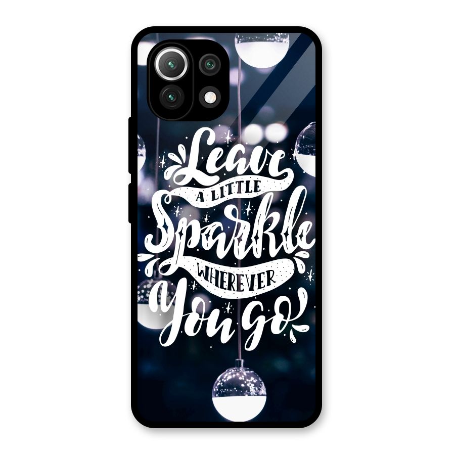 Little Spark Glass Back Case for Mi 11 Lite