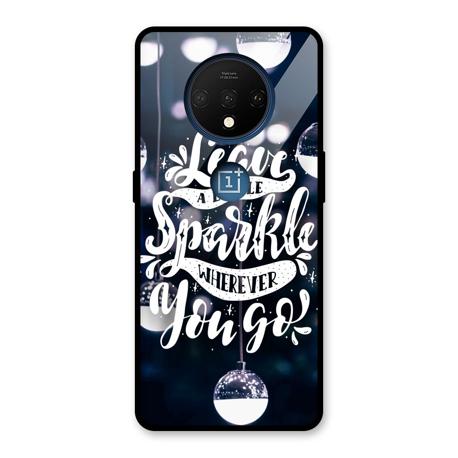 Little Spark Glass Back Case for OnePlus 7T