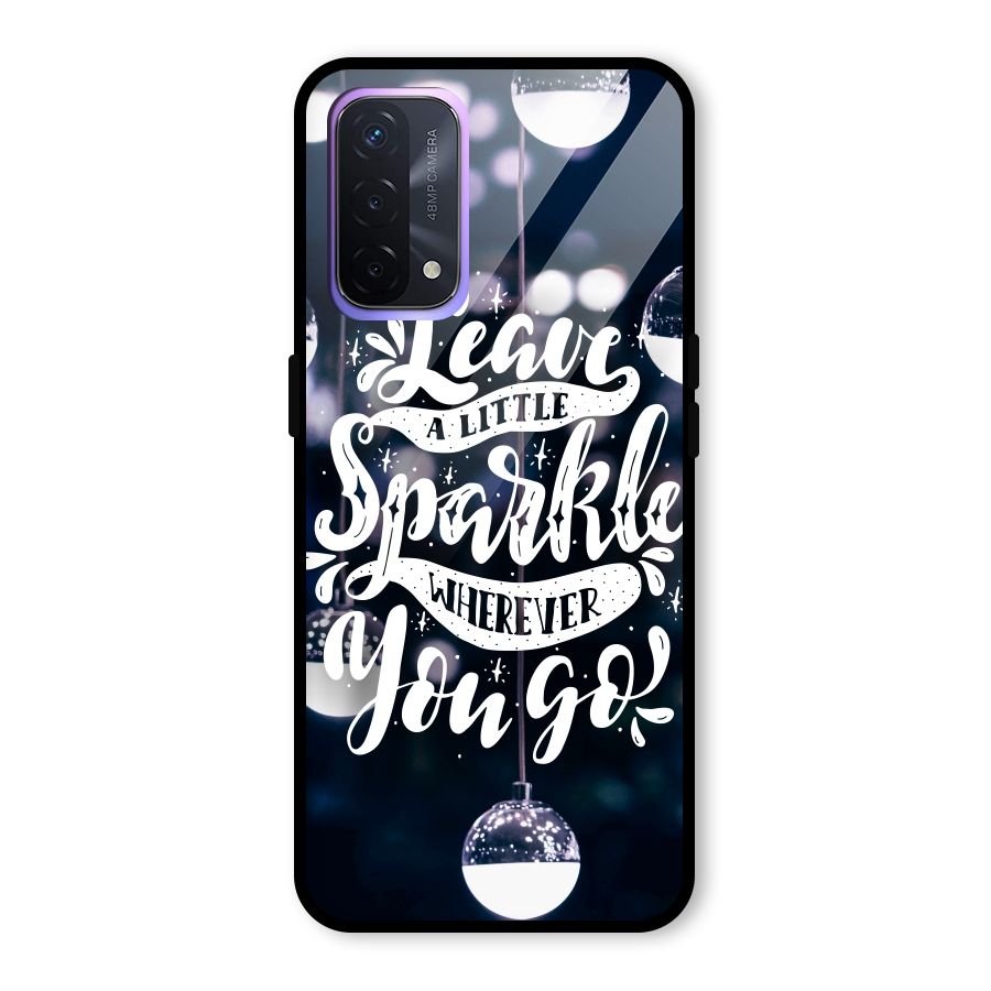 Little Spark Glass Back Case for Oppo A74 5G