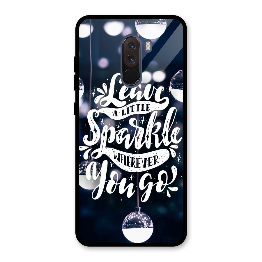 Little Spark Glass Back Case for Poco F1