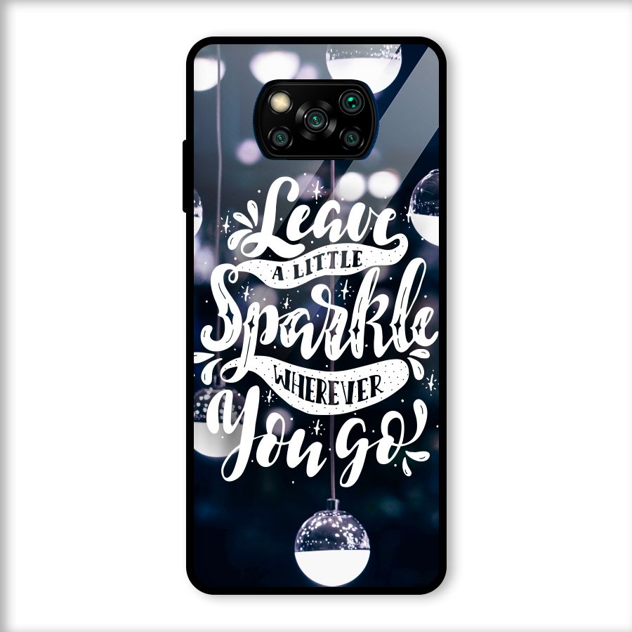 Little Spark Glass Back Case for Poco X3