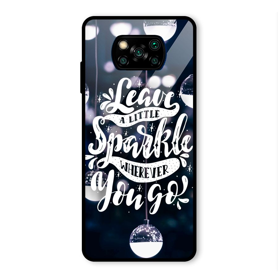 Little Spark Glass Back Case for Poco X3 Pro